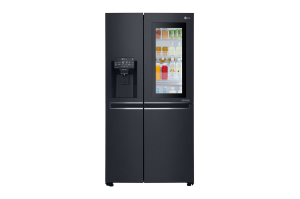 LG GS-V665MBL 665L Door in Door Side by Side Refrigerator w/ Instaview (Matte Black)