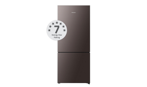 Hisense HRBM418D 418L Bottom mount Refrigerator (Taupe steel)