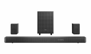 Hisense AX5120G 5.1.2 Ch Dolby Atmos Soundbar w/ Wireless Subwoofer and Surround Speaker