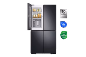 Samsung SRF7400BB 648L Non-Plumbed French Door Fridge with Internal Beverage Centre – Matte Black