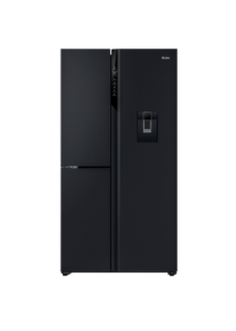 Haier HRF575XHC 574L 500 Series S+ Three-Door Side-by-Side Refrigerator – Black