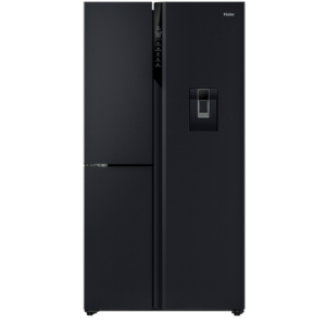 Haier HRF575XHC 574L 500 Series S+ Three-Door Side-by-Side Refrigerator - Black